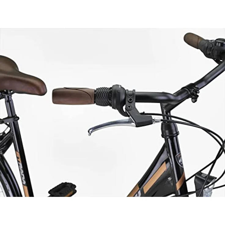 Chillaxx Bike Strada Premium City Bike 28 Zoll - Hollandfahrrad Citybike 21 Gang-Schaltung (Schwarz V-Bremse) – Bild 4