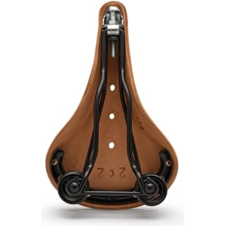Brooks England Flyer, Velosattel mit klassischer Ledersattelform, schwarz, vorerweichter Satteldecke – Bild 3