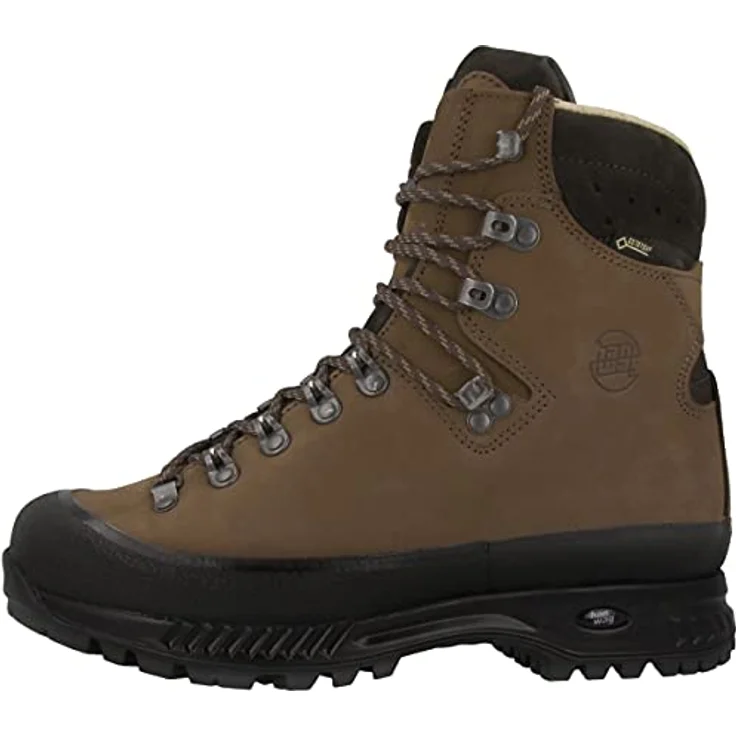 Hanwag Alaska GTX, Wanderschuhe aus Leder mit GORE-TEX Futter, braun, Größe 42 – Bild 1
