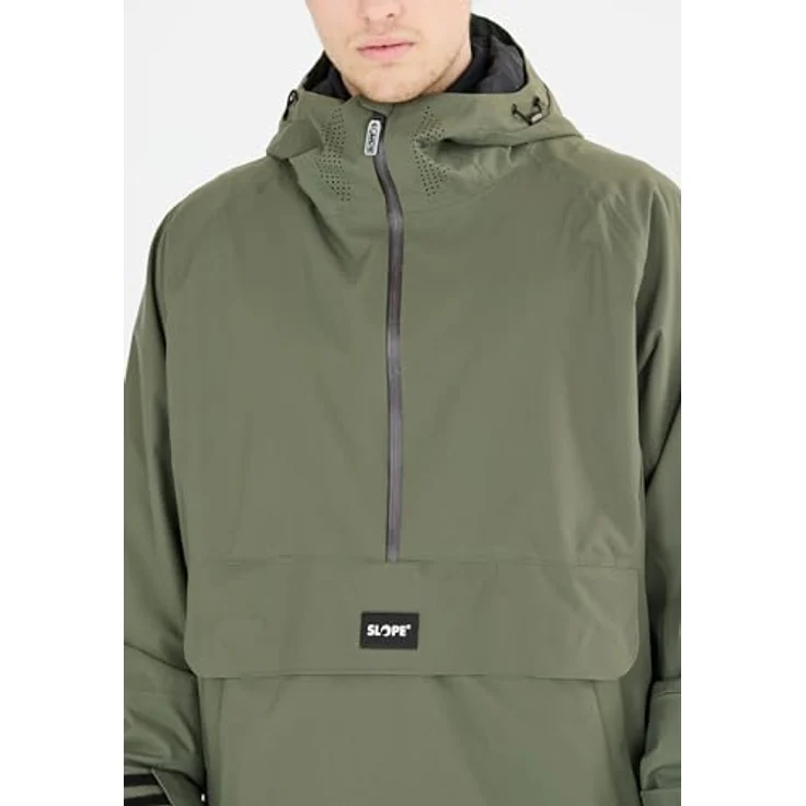 Slope Ruki M Ski Anorak, wasserdichte Skijacke mit 15.000 mm Wassersäule, grün, Größe M – Bild 8