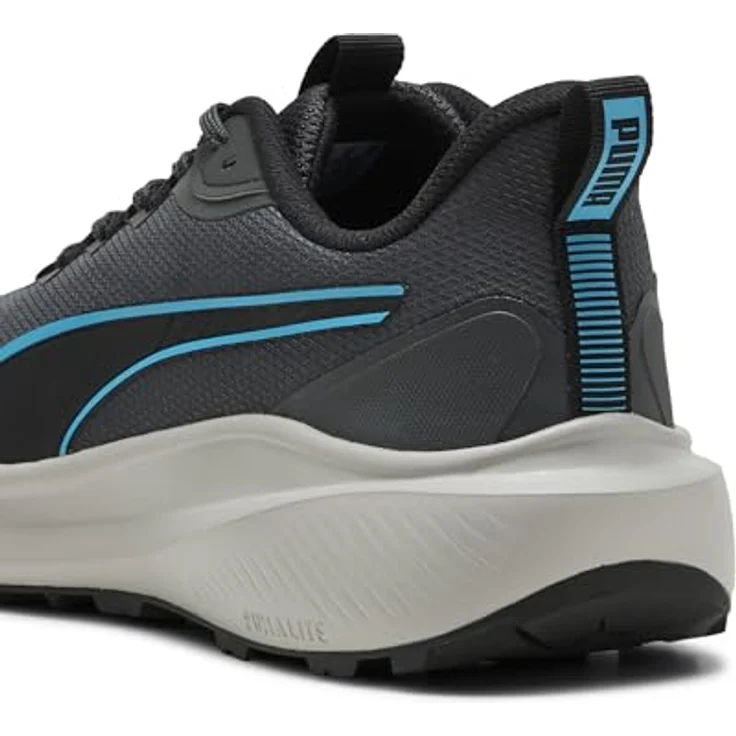 Puma Skyrocket Lite Trail, Unisex Laufschuhe (43) mit SoftFoam+ Innensohle, blau, recycelte Materialien – Bild 2