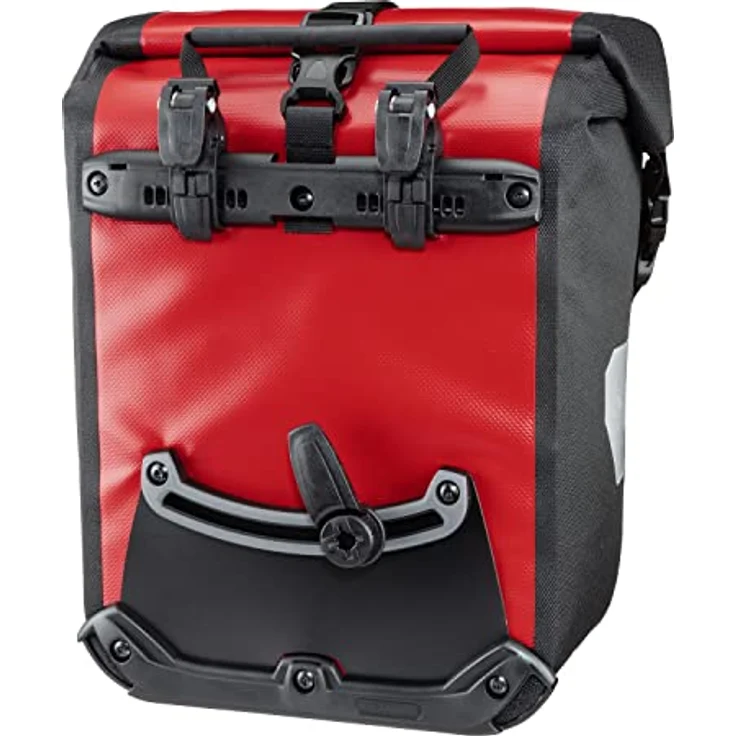 Ortlieb Front-Roller Classic QL2.1, Fahrradtasche für Unisex-Adult, Rot-Schwarz, 2x12.5 L, mit Schultertragegurten und Quick-Lock2.1-System – Bild 3