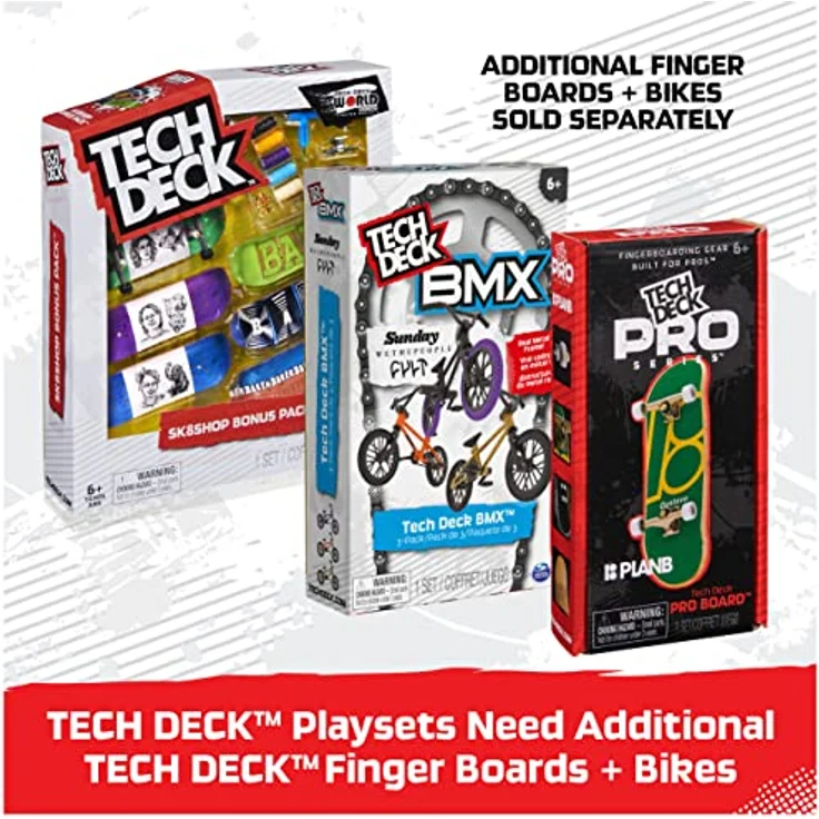 Spin Master Tech Deck, Skateboard (3.39") mit Funbox, Rampen und 1 exklusivem Fingerboard – Bild 7