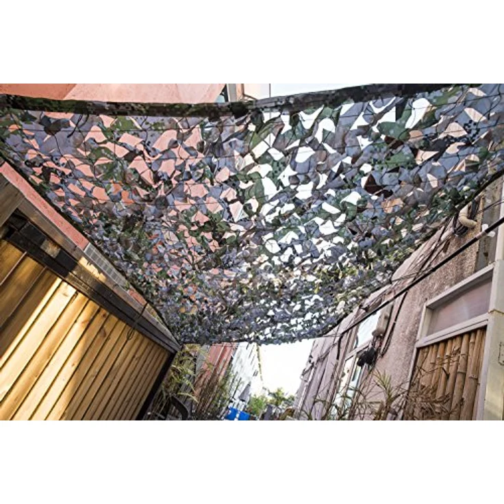 NINAT Tarnnetz Camouflage Netz 2x3m aus 150D-Polyester, oliv-grün, für Jagd und Outdoor-Aktivitäten – Bild 5