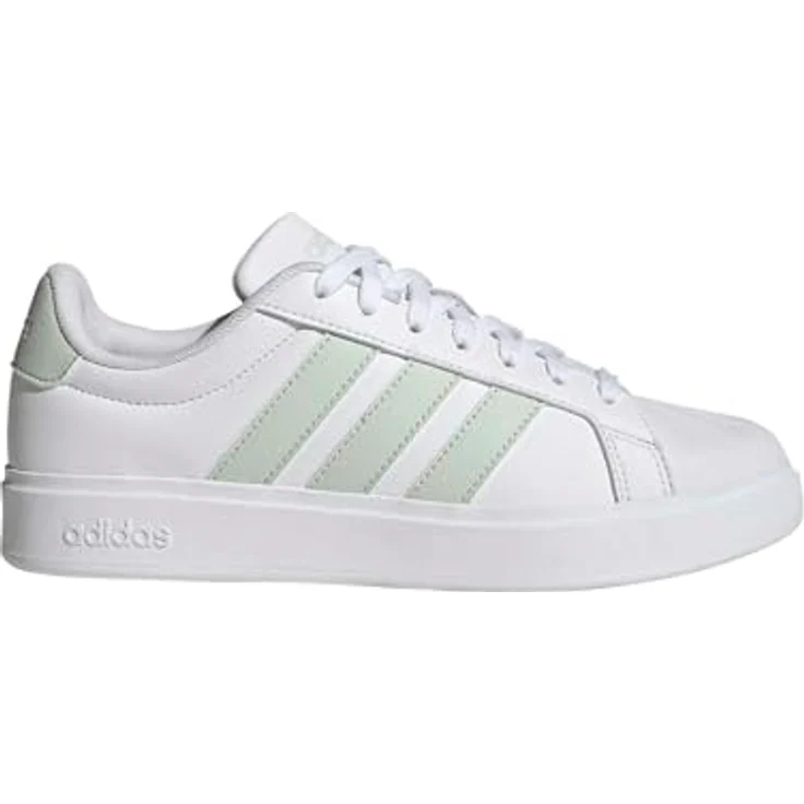 adidas Damen STREETTALK Shoes, Freizeitschuh aus Synthetikleder mit Gummi-Cupsohle, FTWR White/Linen Green, Größe 42 2/3 EU – Bild 1