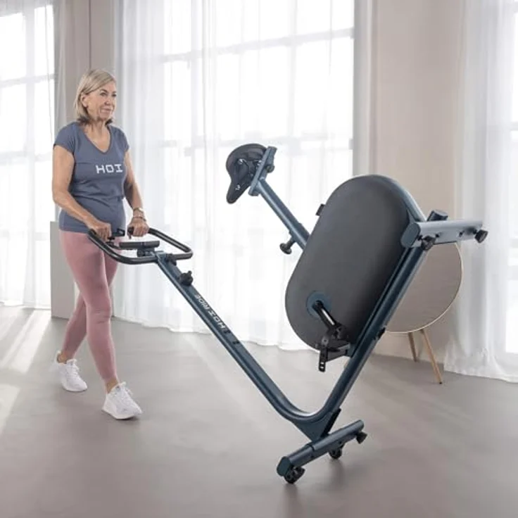 KETTLER SPORT Heimtrainer HOI RIDE BLUEBERRY GREEN | Manuelles Magnetbremssystem mit 10 Widerstandsstufen | Komfortsattel und Lenker individuell einstellbar – Bild 5
