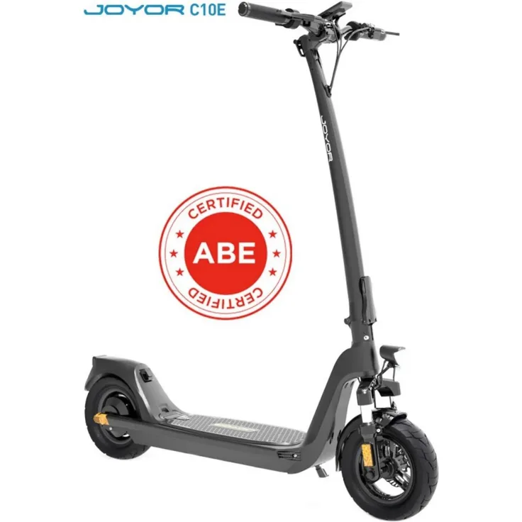 JOYOR C10E ABE, Faltbarer Elektroroller mit 500W Motor, 48V 10.4Ah Akku und 10 Zoll Reifen, Schwarz