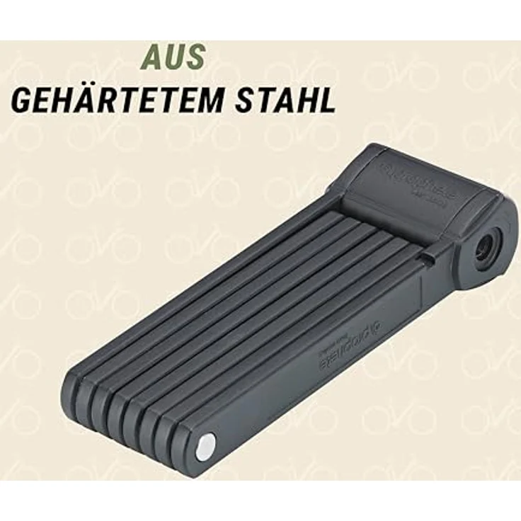 Prophete XXL Faltschloss 120 cm, gehärteter Stahl mit Laser-Cut Technologie, Inkl. Halterung für Fahrrad, E-Bike & E-Scooter, sichere Diebstahlsicherung – Bild 3