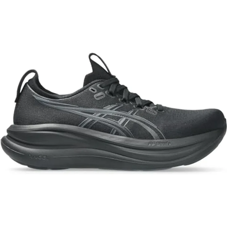 Asics Gel-Nimbus 28, Laufschuhe mit FF BLAST PLUS Dämpfung und PureGEL Technologie, schwarz/grau, Größe 7.5 – Bild 3