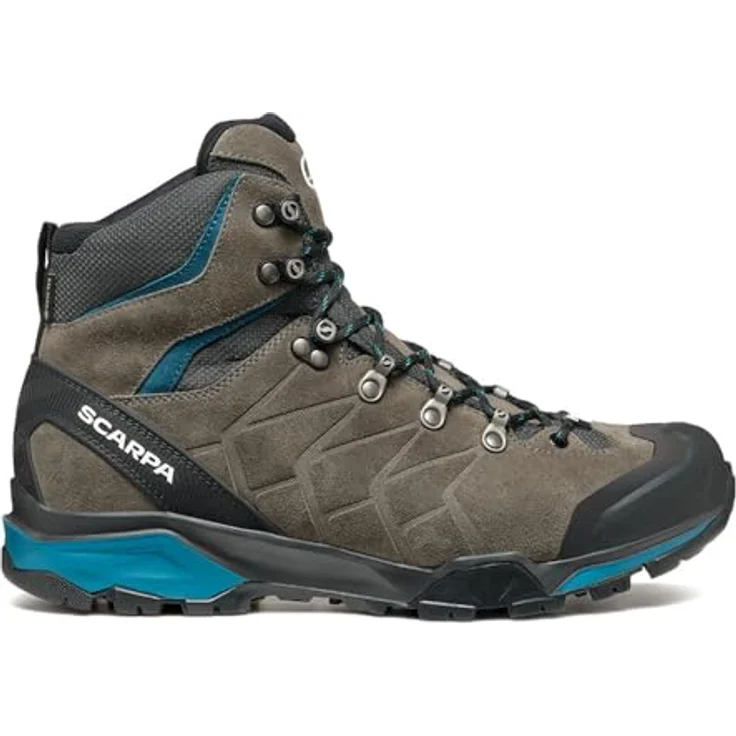 Scarpa ZG TRK GTX, Wasserdichter Trekkingschuh mit Fersenstabilität, Titan, Blau, 625 g – Bild 1
