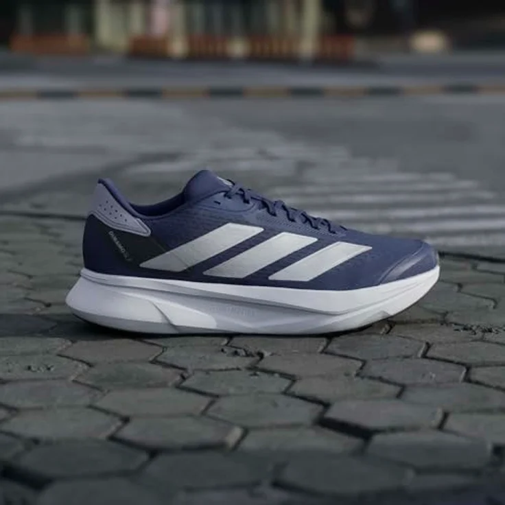 adidas Duramo SL 2 Laufschuhe, Mesh-Obermaterial, LIGHTMOTION Zwischensohle, dunkelblau/silber metallic, EU 47 1/3 – Bild 2