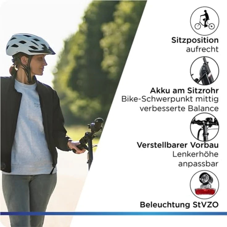 ZÜNDAPP X20 E Bike 20 Zoll Klapprad für Damen und Herren 150-190 cm Bosch Ebike Mittelmotor mit 7 Gang Nabenschaltung Elektro Fahrrad 400 Wh Akku Faltrad (schwarz/grün) – Bild 5
