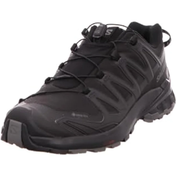 Salomon Xa Pro 3D V9, Herren Wanderschuhe mit Gore-Tex-Membran und Schnellschnürung, Schwarz, Größe 44 2/3