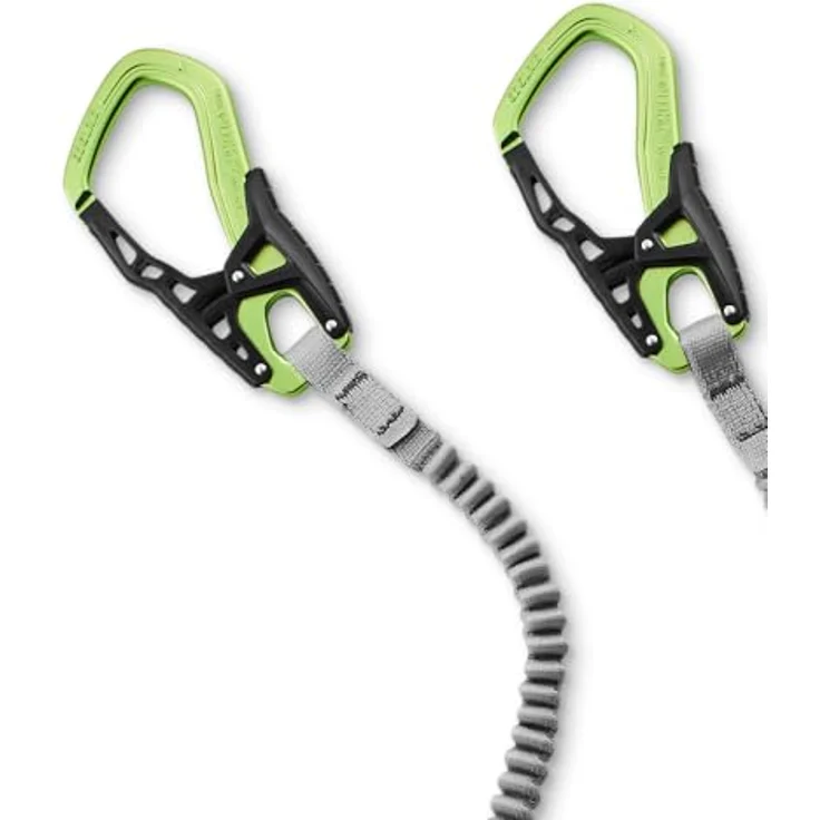 EDELRID Klettersteigset Cable Kit VI (mit großen One Touch II Karabinern) - Kompakte Konstruktion, elastische Äste, neue Norm erfüllt, optimierte One Touch II Karabiner, niedrige Fangstoßwerte, Gewicht: 484 g – Bild 3
