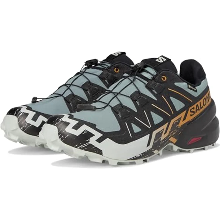 Salomon Errores de Foto L47880000, Wanderschuhe mit robustem Mesh-Obermaterial, Schnellschnürung, Trooper/Black/Wood Thrush, Größe 46 2/3 – Bild 1