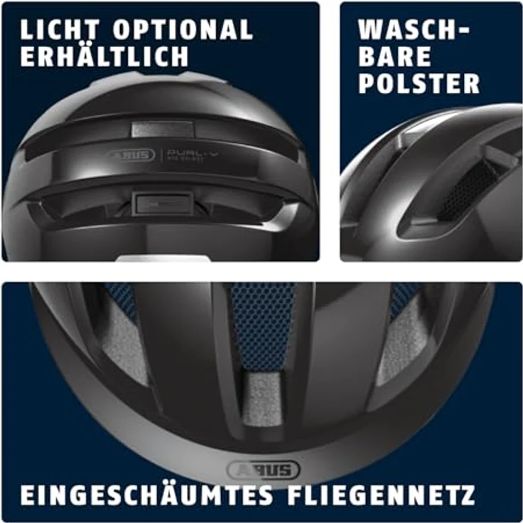 ABUS PURL-Y Fahrradhelm, NTA-Schutzhelm für E-Bike und S-Pedelec, Schwarz, Größe L – Bild 4