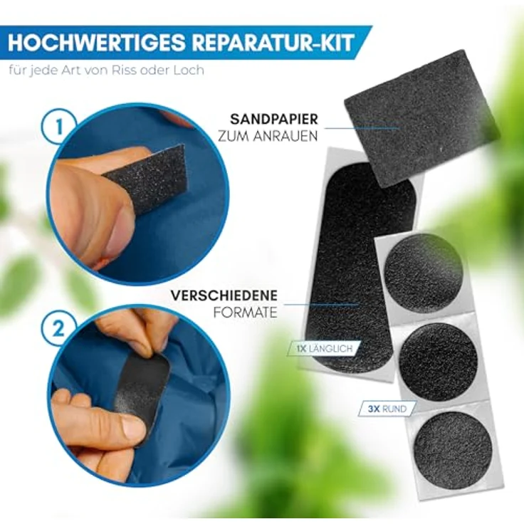NORDMUT® Isomatte 10 cm, Schnellaufblasend mit integrierter Fußpumpe, Campingmatratze mit kleinem Packmaß und hoher Robustheit – Bild 5