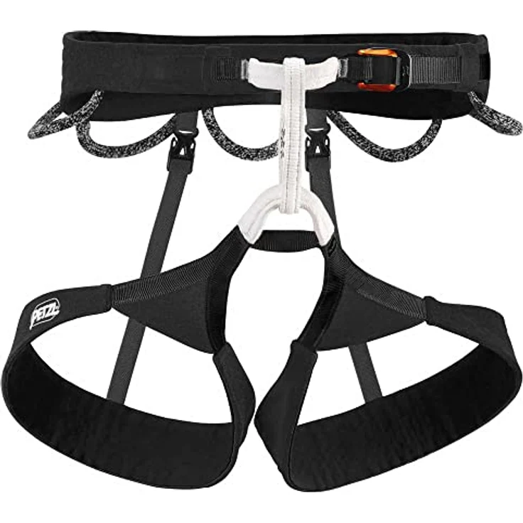 PETZL Hirundos, Klettergurt für Erwachsene, Schwarz, Körperumfang 77-84 cm, Gewicht 310 g, Zertifiziert nach EC EN 12277 Typ C und UIAA – Bild 2