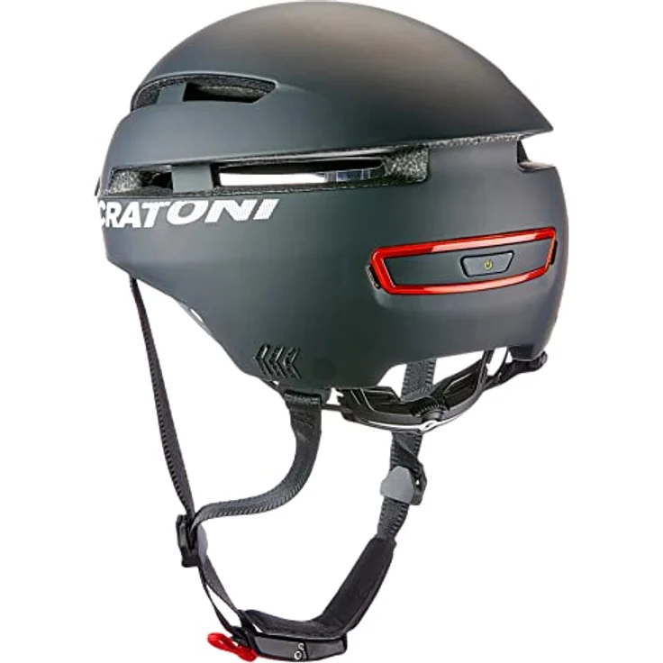 Cratoni Velohelm Light Fit System, 9 Belüftungsöffnungen, integriertes Rücklicht, 53-58 cm, antibakterielle Clean Tex Pads – Bild 3