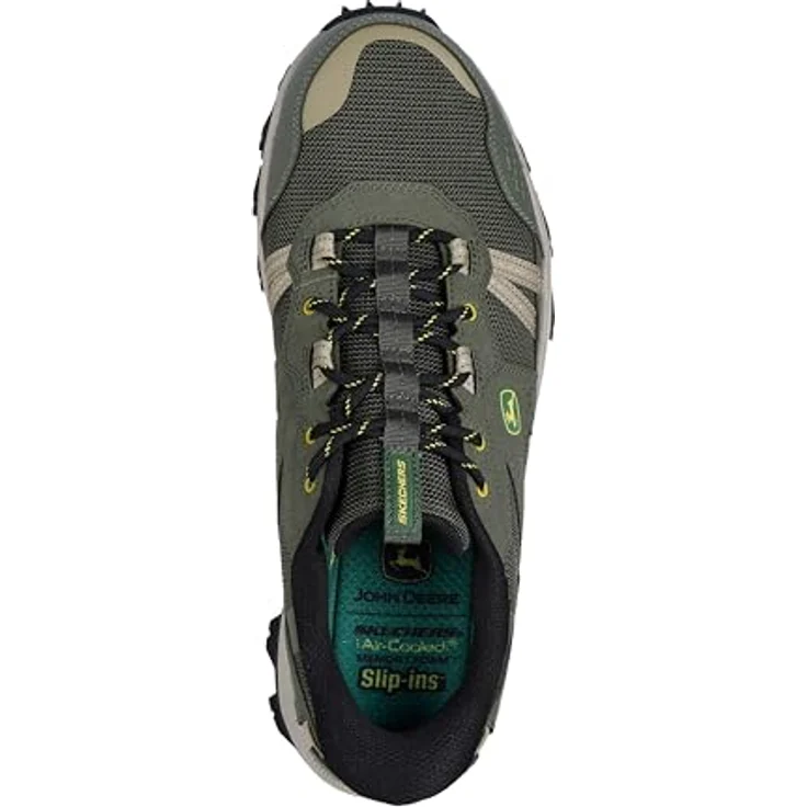 Skechers John Deere Relaxed Walking Schuh, Herren Wanderschuhe, grün – Bild 5