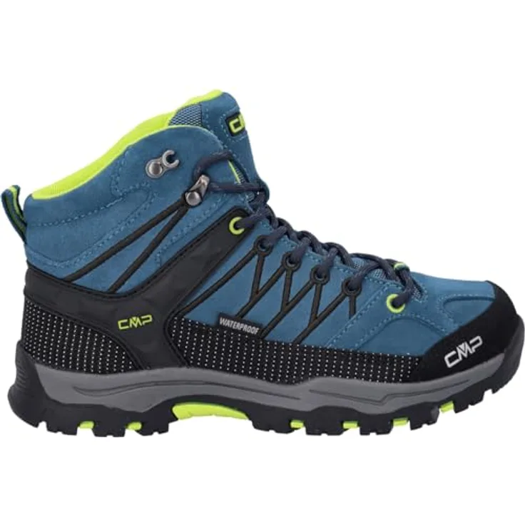 CMP Wanderstiefel Outdoorschuh, Größe 36 EU, Blau, Leder, Schnürer mit Gummisohle