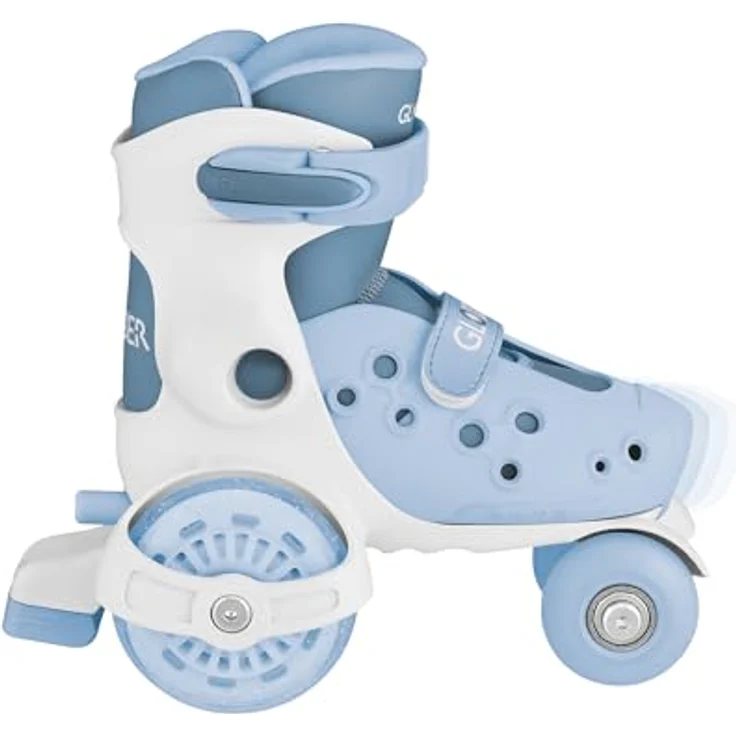 Globber Quad-Skates Jungen, Blau, verstellbar in den Größen 26-29, mit PU-Rollen und Klettverschluss – Bild 5