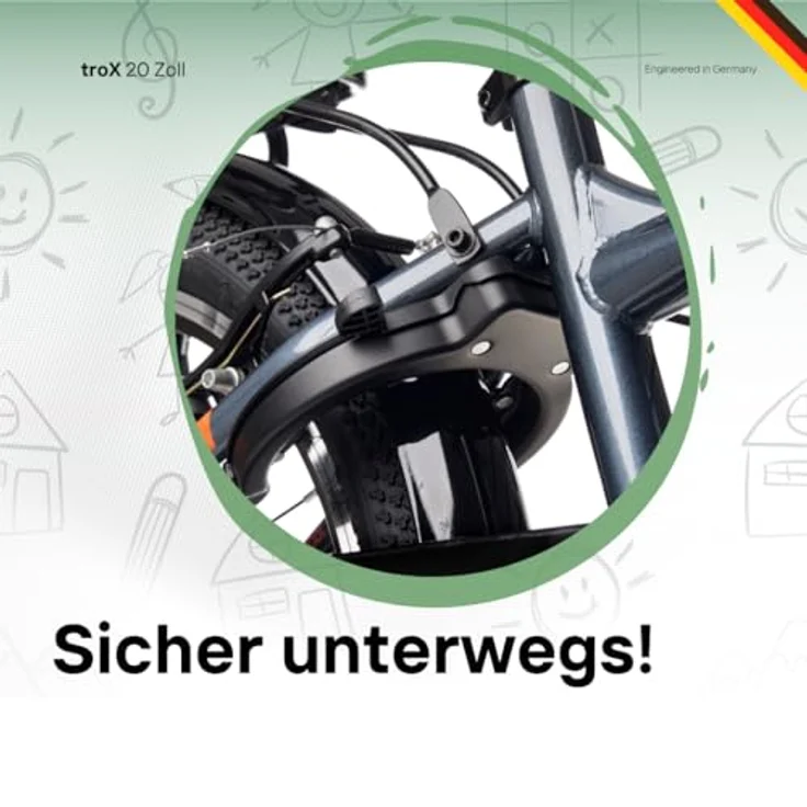 S’COOL troX Kinderfahrrad, 6 Gang Shimano Kettenschaltung, ideal für Schule und Freizeit, farbenfrohes Design – Bild 5