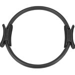 GORILLA SPORTS® Pilates Ring - Doppelgriff, Durchmesser 39 cm, Schwarz - Pilates Circle, Yoga Fitness Ring, Widerstandsring