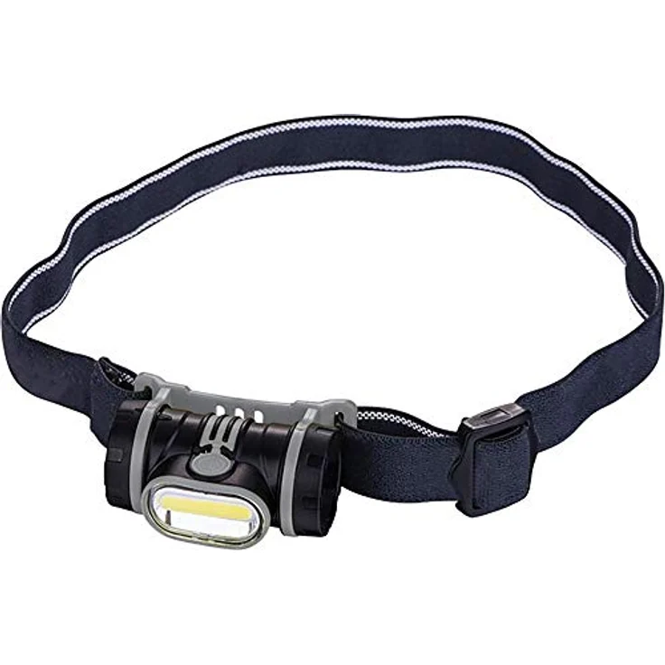 FORTIS Kopflampe 250 Lumen, LED-Stirnlampe mit 180° schwenkbarem Kopf, IP54 Schutzklasse, inkl. 3 x AAA-Batterien