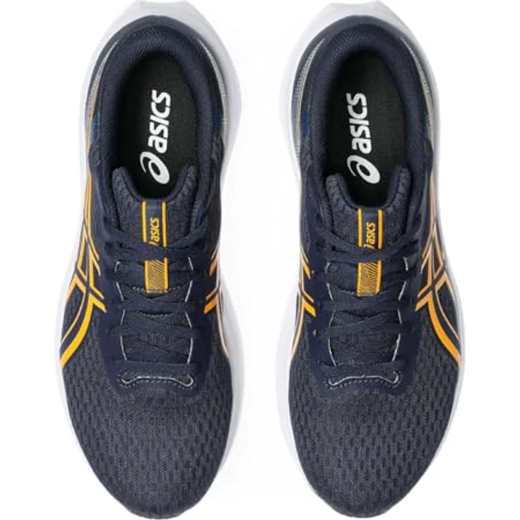 ASICS PATRIOT 14, Laufschuhe mit dämpfender Sohle für Trittsicherheit, Midnight/Yamabuki – Bild 8