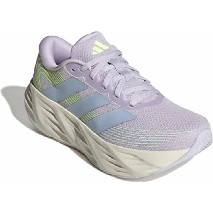 Adidas GALAXY IH9789_590, Laufschuhe mit atmungsaktivem Obermaterial und cloudfoam Dämpfung, Mehrfarbig Purple Tint/Frozen Purple/Hi-Res Yellow, Größe 40 – Bild 4