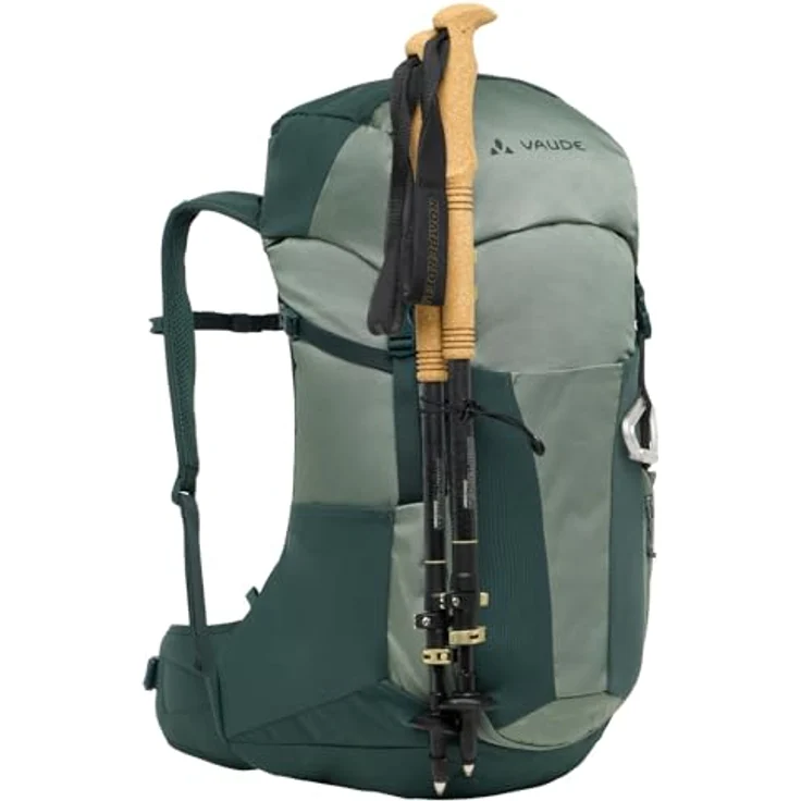 VAUDE Brenta 30 Wanderrucksack 30L mit ergonomischem Tragesystem, atmungsaktiver Rückwand, Trinksystem-Fach und verstellbaren Gurten - Schwarz – Bild 5