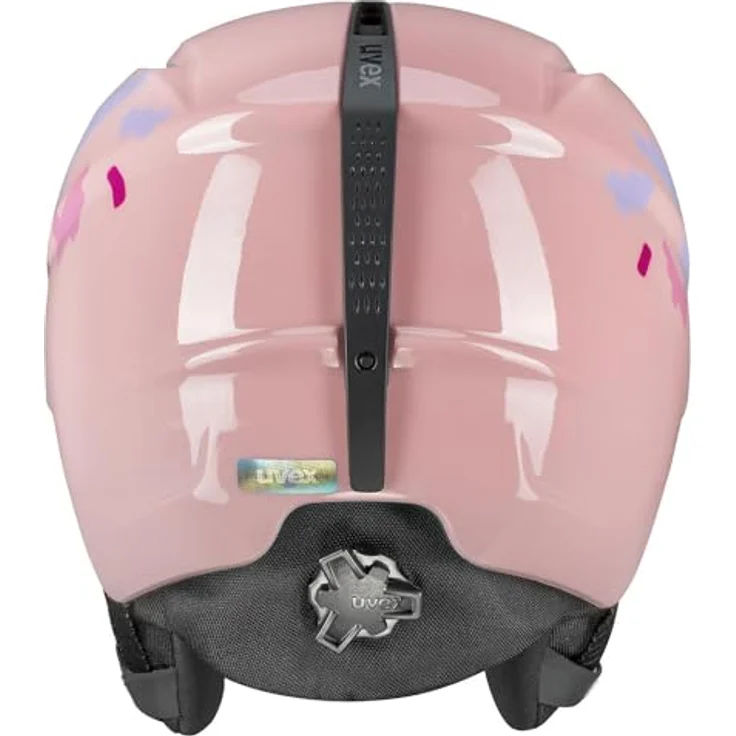 Uvex viti Skihelm für Kinder, robuster und leichter Helm mit optimaler Belüftung, pink Puzzle, 46-50 cm – Bild 3