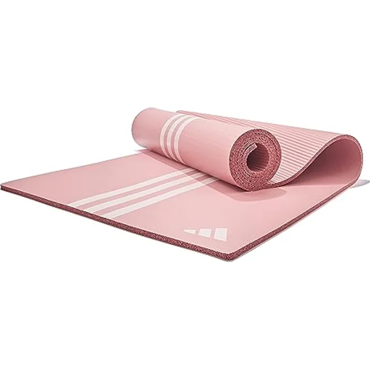 adidas Performance Yogamatte 10mm Hazy Rose, mit elastischem Tragegurt für optimale Stabilität und Komfort