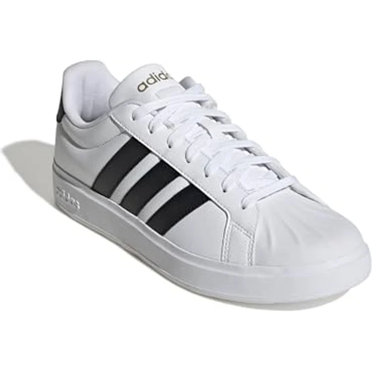 Adidas STREETTALK Damen Sneaker, weiß, Gr. 7, strapazierfähiges Synthetikleder, Gummi-Cupsohle – Bild 3