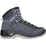 Lowa Renegade Mid GTX, wasserdichter Wanderschuh aus Nubukleder mit Vibram-Sohle, smokeblau