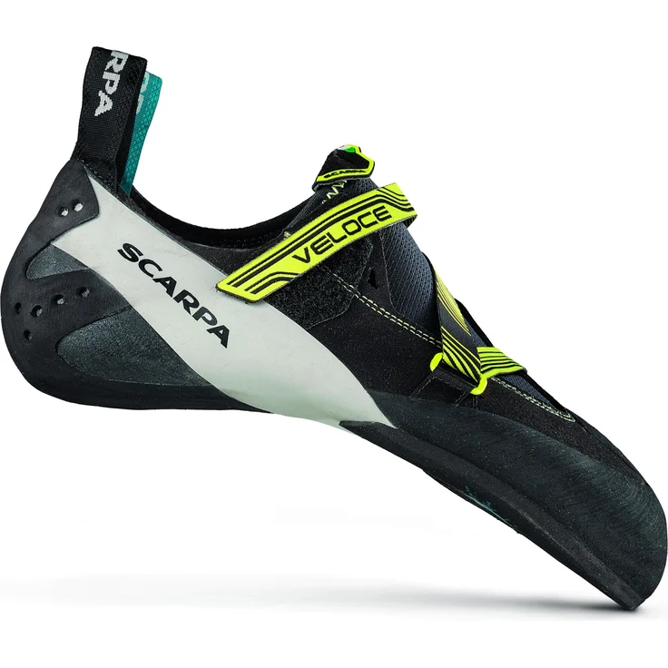 Scarpa Veloce, Herren Kletterschuhe, ideal zum Klettern, Größe 44, Schwarz