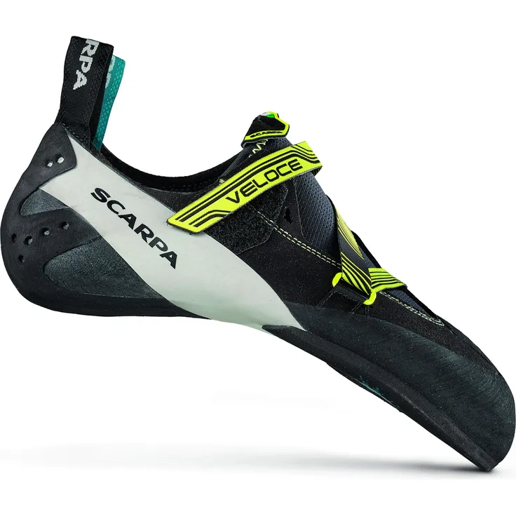 Scarpa Veloce, Herren Kletterschuhe, ideal zum Klettern, Größe 44, Schwarz