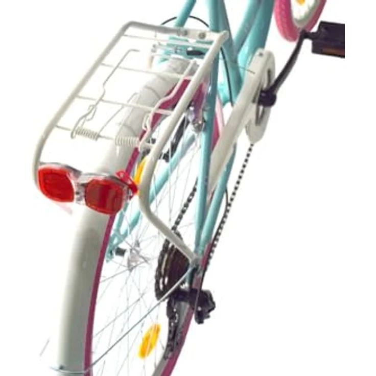 T&Y Trade 24 Zoll Kinder City Mädchen Fahrrad STVO Reflex BLAU mit PINK Shimano 6 Gang – Bild 2