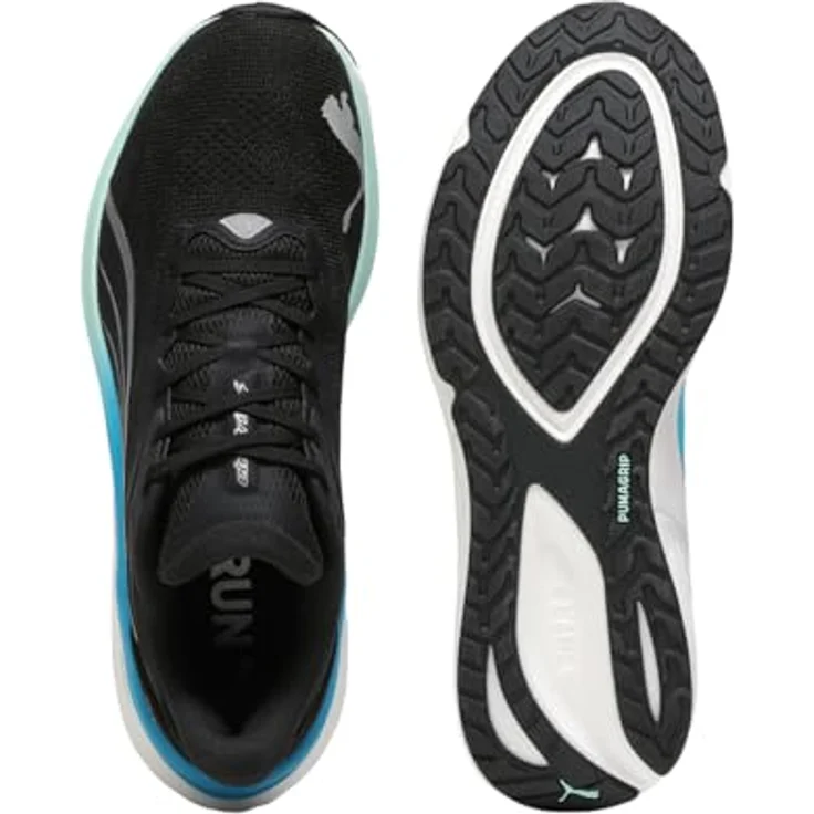 Puma Electrify NITRO 4, Herren Laufschuhe mit NITROFOAM und PROFOAM LITE Dämpfung, Schwarz, Größe 44 – Bild 6