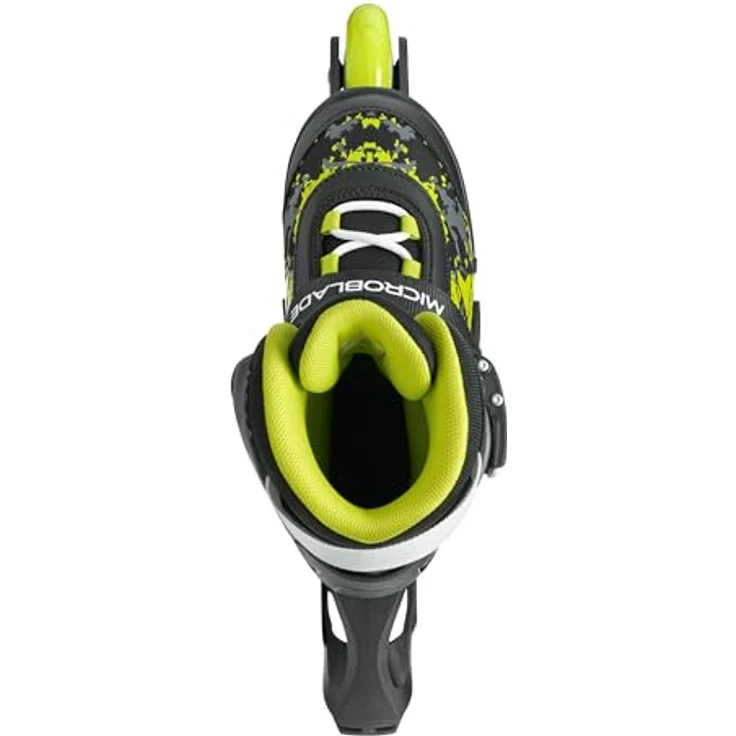 Rollerblade Microblade Sl, Junior Inline Skates EU 33, Schwarz/Lime, verstellbar in 4 Größen, optimaler Komfort und Stabilität – Bild 2