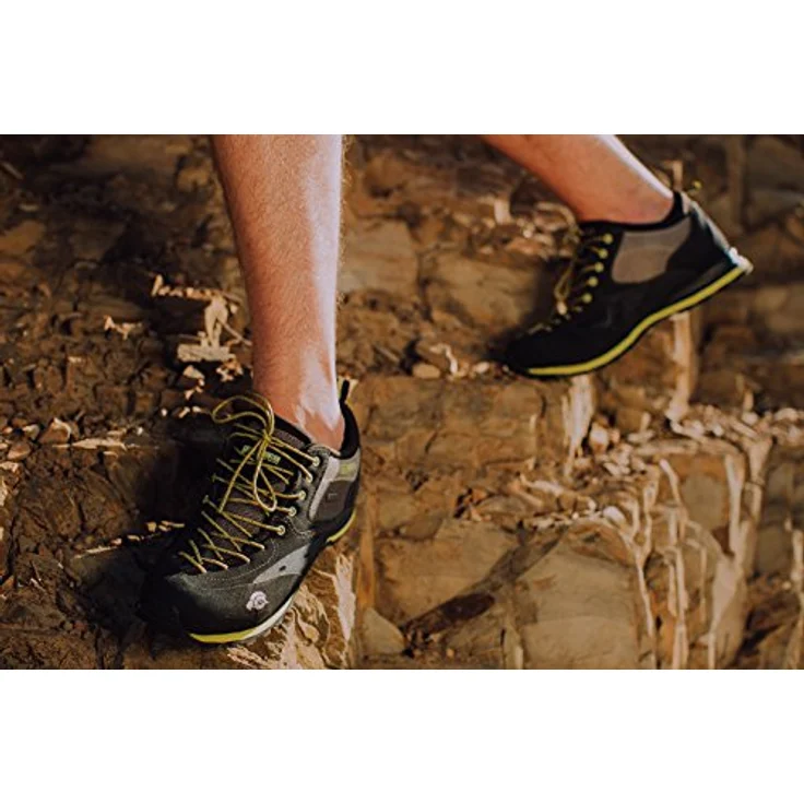 GUGGEN Mountain PT 022, Herren Wanderschuhe aus Leder, wasserfest mit Gummisohle und maximalem Komfort, gelb abgesetzt – Bild 7