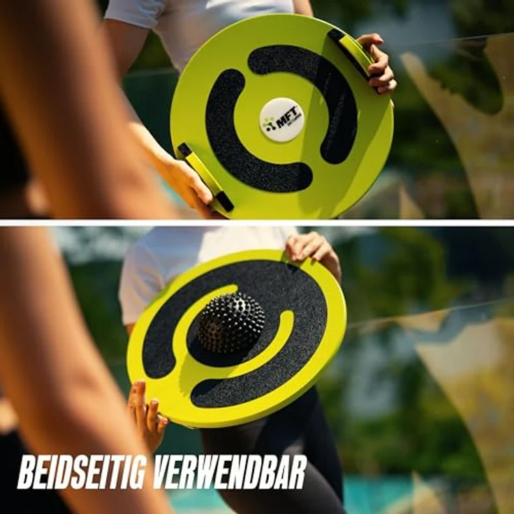 MFT Fun Disc Classic (MFT Grün), Balance Board Profi Physio Therapiekreisel, rutschfestes Holz-Gleichgewichtstraining zur Stärkung von Muskulatur und Koordination, made in Austria – Bild 2