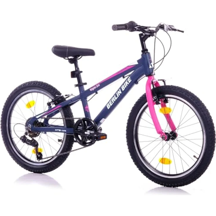 BERLIN BIKE Kinderfahrrad Grizz 20 Zoll MTB, Aluminiumrahmen, 7-Gang Shimano-Schaltung, ideal für 6–9 Jahre, Jungen und Mädchen – Bild 2