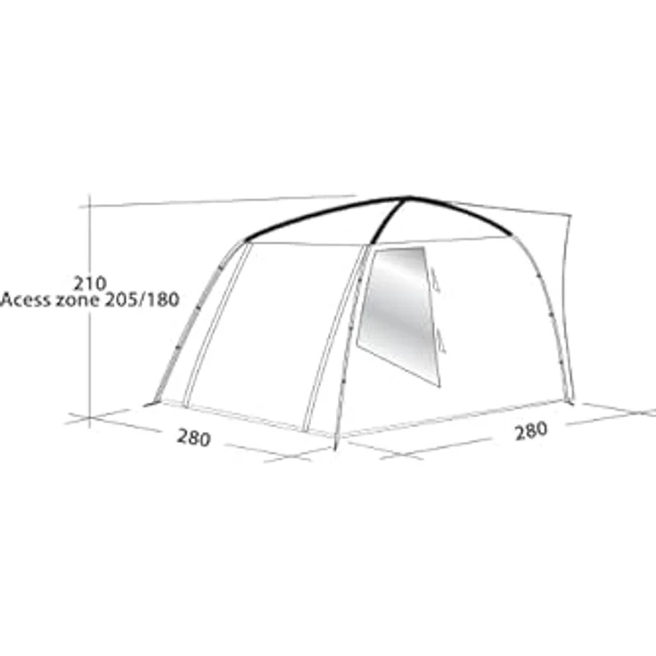 Easy Camp Vorzelt Fairfields, Zelt für 2 Personen mit regengeschützter Lüftungsöffnung, 7.60 kg – Bild 5