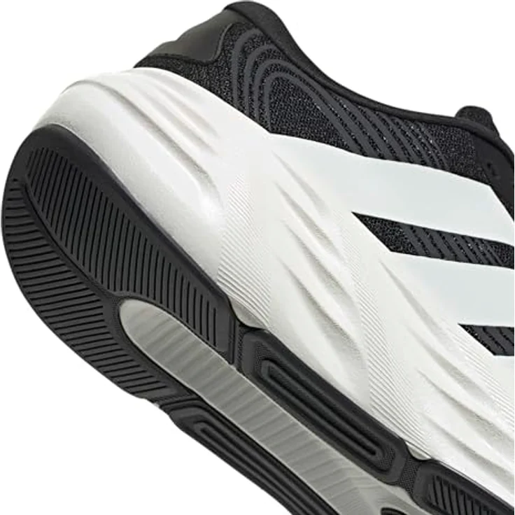 adidas Galaxy 8 Cloudfoam, Laufschuh mit leichter Dämpfung und atmungsaktivem Obermaterial, Weiß/Core Black/Cloud White/Grey Six – Bild 4