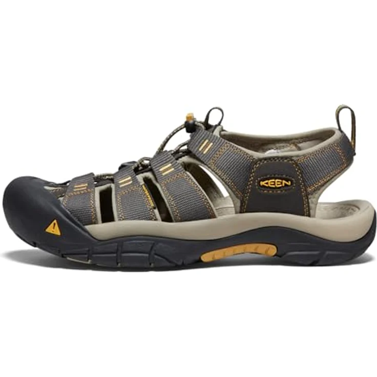 Keen Newport H2 Sandalen, Herren Wanderschuhe mit Schnellverschluss und KEEN.ALL-TERRAIN Sohle, Raven/Aluminum, Größe 42 – Bild 3