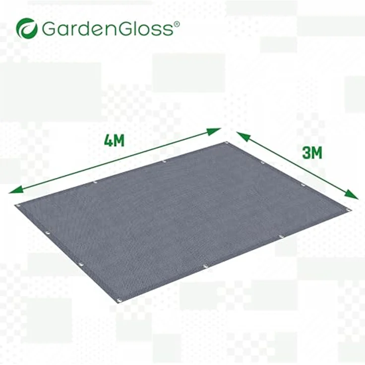 GardenGloss Vorzeltteppich 300x400, wetterfester Camping Teppich mit schimmelresistenter Struktur, inkl. 12 Befestigungsnägel und Tragetasche – Bild 3