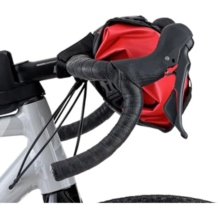 Zefal Velotasche, Lenkertasche 5 l, wasserdicht, rot/schwarz, reflektierend, universelle Montage – Bild 7