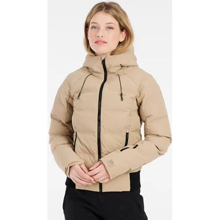 PROTEST PRTALYSUMI Skijacke, beige, Kapuze, Damen, Größe 40 – Bild 8